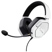 Trust cuffie gaming gxt492w carus bianche over ear multipiattaforma microfono removibile