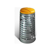 Ics spa cestino rifiuti giallo 38x80 cm con coperchio per raccolta differenziata