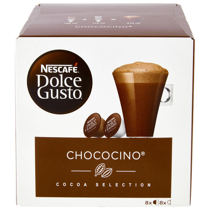 Nescafe dolce gusto chococino capsule bevanda cioccolato senza glutine 16 pezzi 8 tazze