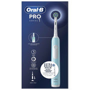 Oral-B PRO1TURQUOISE Series 1 Spazzolino elettrico oscillante rotante 3 modalita' timer 2 min 2 testine colore Blu