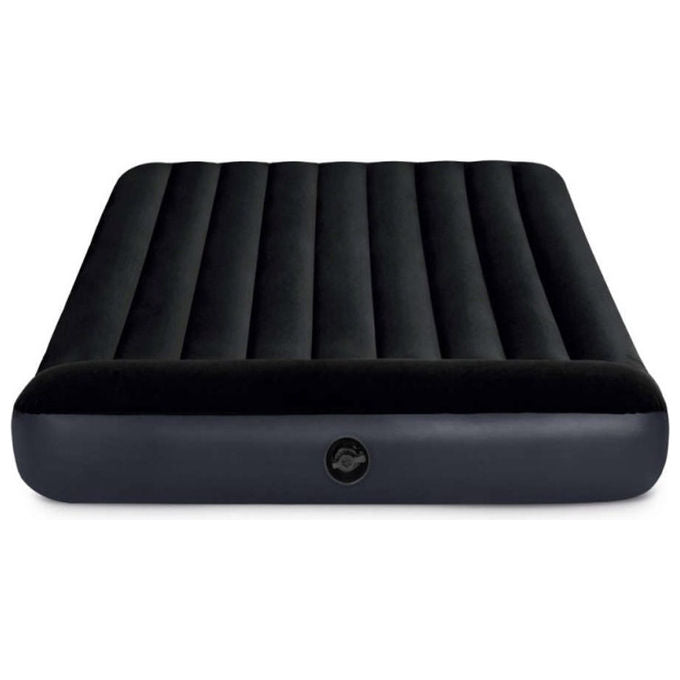 Intex 64142 Dura-Beam Materasso Gonfiabile Piazza e Mezza Fiber-Tech Cuscino Integrato 137x191x25 cm colore Blu scuro