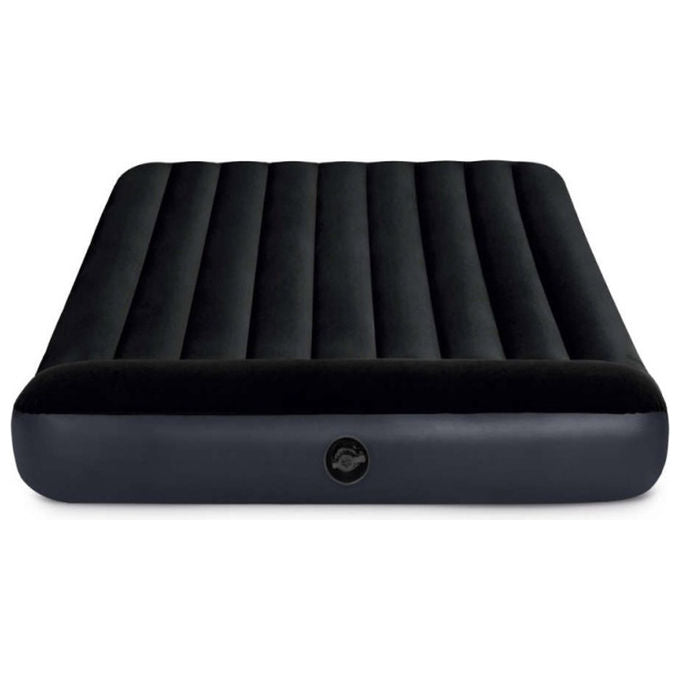 Intex 64142 Dura-Beam Materasso Gonfiabile Piazza e Mezza Fiber-Tech Cuscino Integrato 137x191x25 cm colore Blu scuro