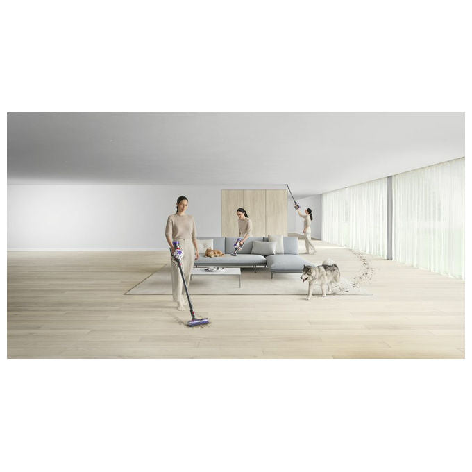 Dyson v8 advanced aspirapolvere senza filo 2in1 nichel argento 425w 40min autonomia