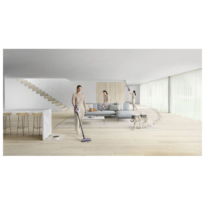 Dyson v8 advanced aspirapolvere senza filo 2in1 nichel argento 425w 40min autonomia