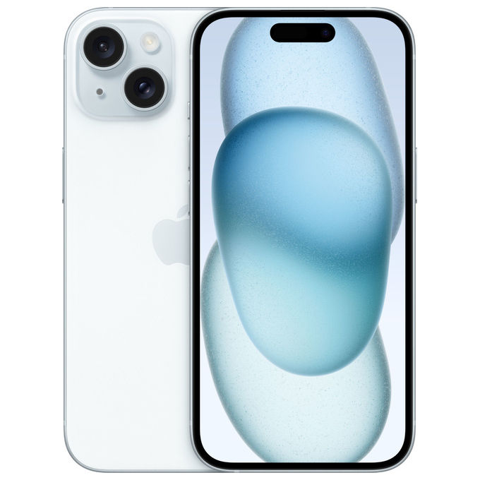 Apple MTP43QL-A iPhone 15 Smartphone 128GB Display 6.1'' 48MP 5G USB-C colore Blu