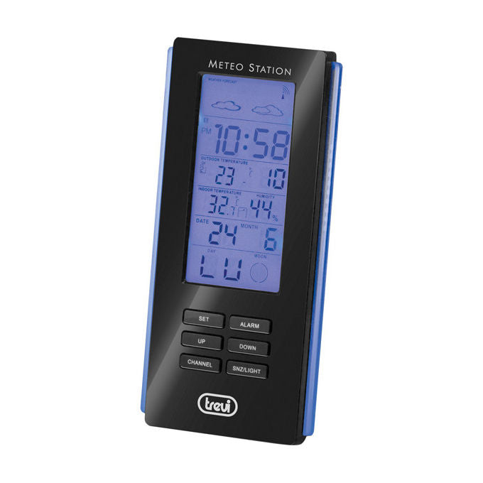Trevi stazione meteo me 3108 rc nero radiocontrollata con sensore esterno senza fili