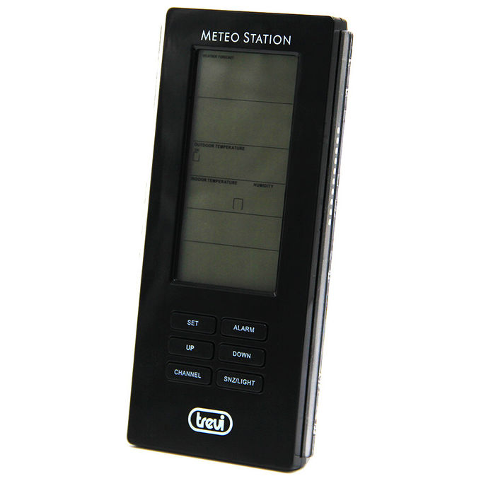 Trevi stazione meteo me 3108 rc nero radiocontrollata con sensore esterno senza fili