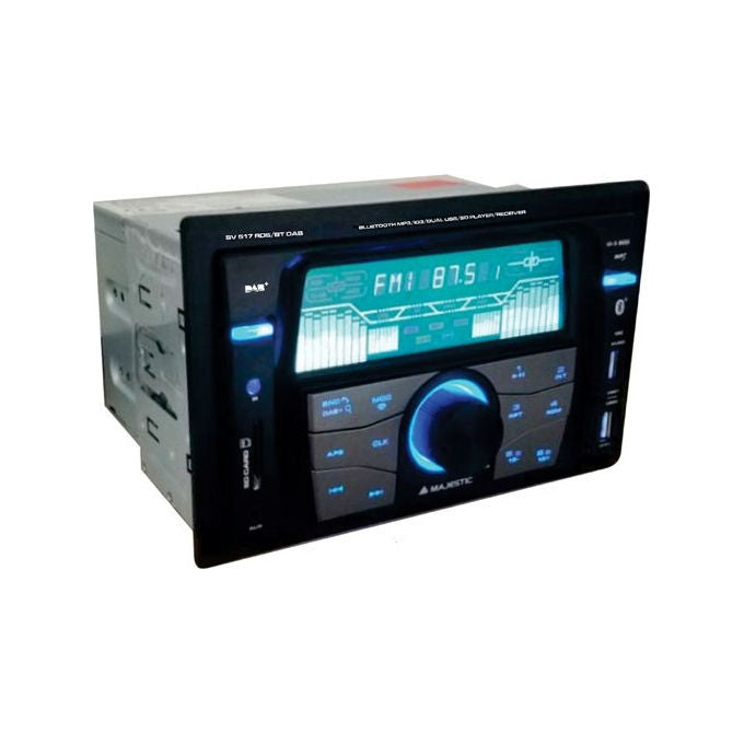 New majestic autoradio sv517 2 din dab bluetooth 180w usb frontale nero
