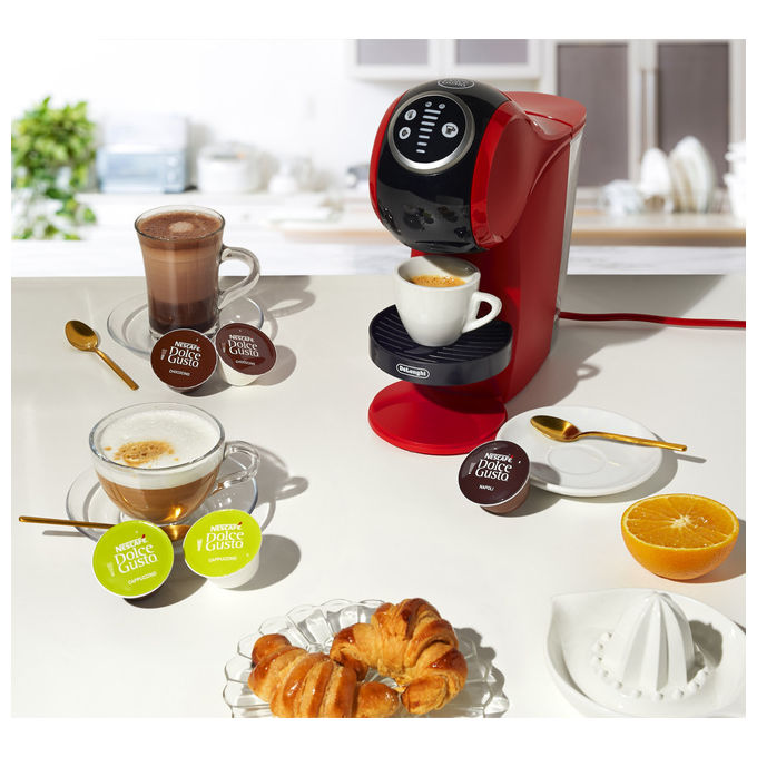 De'Longhi EDG315.R Genio S Plus Macchina da caffe' Dolce Gusto Automatica 0,8 L 15 bar 1460 W colore Rosso