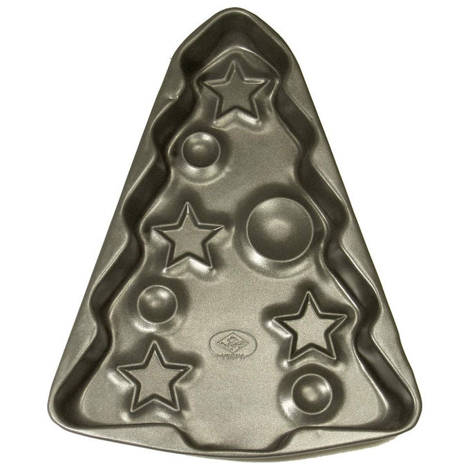Vespa stampo per torte albero di natale antiaderente alluminio nero 29,5x39,5 cm