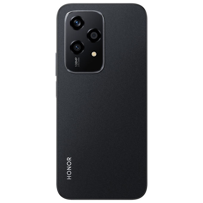 Honor 200 lite smartphone 5g 256gb 8gb ram 6.7 pollici amoled dual sim nero android 14