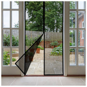 Zanzariera magnetica per porta 100x220 cm nera con 2 bandelle Vigor