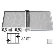 Zanzariera estensibile telesio irs per finestre e porte con tapparella grigio 50 92x40 cm