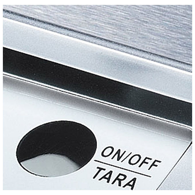 Beurer KS22 Bilancia da Cucina Digitale Acciaio Inox Portata 3 Kg Precisione 1g Display LCD colore Argento