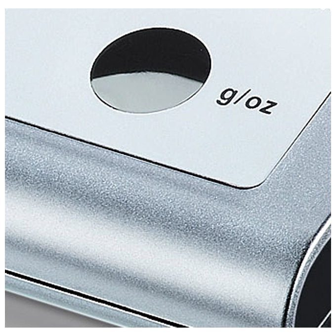 Beurer KS22 Bilancia da Cucina Digitale Acciaio Inox Portata 3 Kg Precisione 1g Display LCD colore Argento