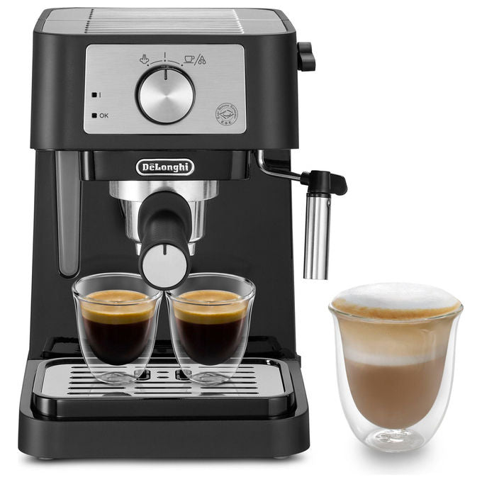 DeLonghi stilosa ec260bk macchina caffe' espresso manuale 1100w 1l nero acciaio inox