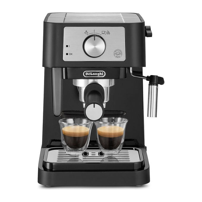 DeLonghi stilosa ec260bk macchina caffe' espresso manuale 1100w 1l nero acciaio inox