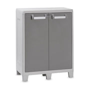 Toomax armadio basso urban xl esterno resina grigio tortora 78x49x101 cm 2 ripiani
