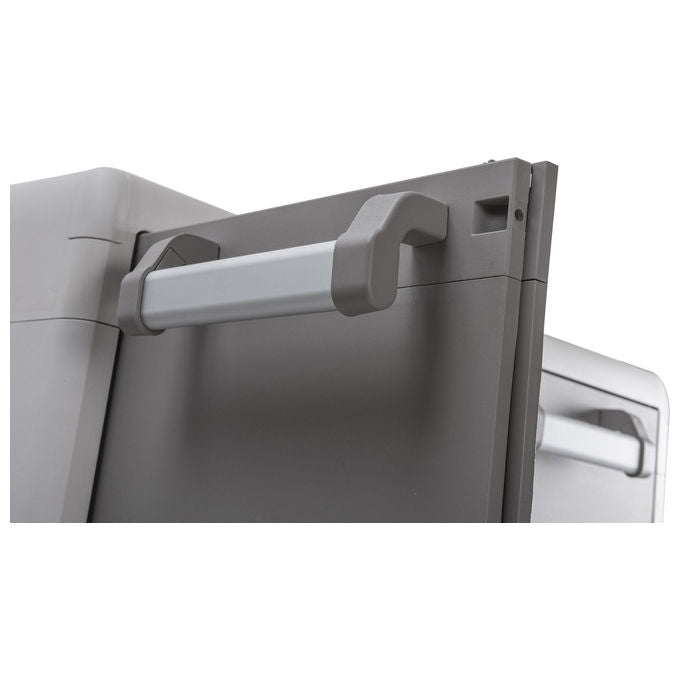 Toomax armadio basso urban xl esterno resina grigio tortora 78x49x101 cm 2 ripiani