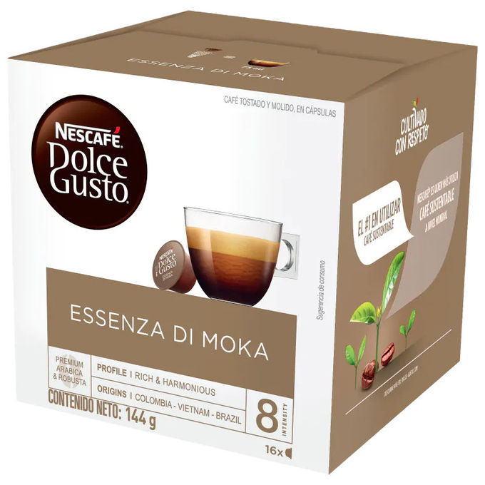 Nescafe dolce gusto essenza di moka capsule caffe intensita 8 compatibili 16 pezzi