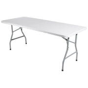 Cosma tavolo campeggio pieghevole 180x75x74cm acciaio e polipropilene per giardino