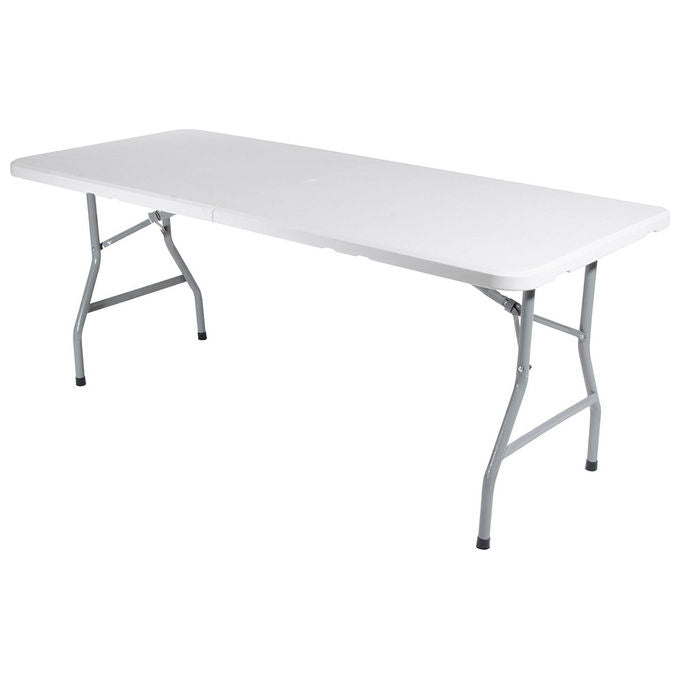 Cosma tavolo campeggio pieghevole 180x75x74cm acciaio e polipropilene per giardino