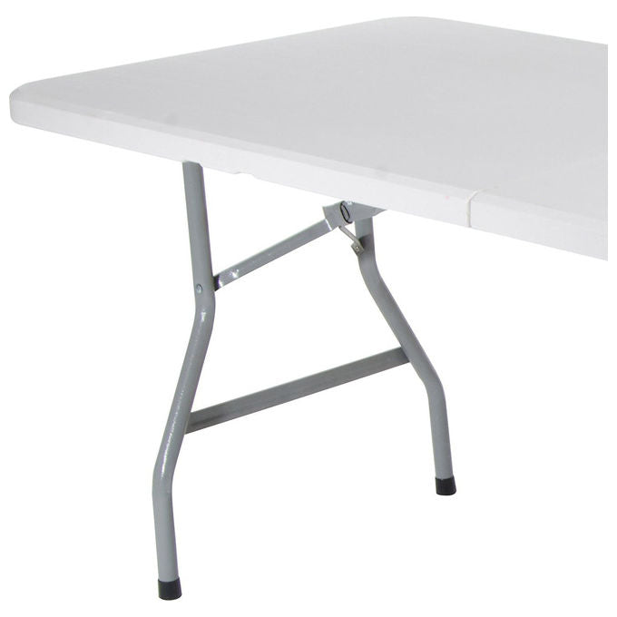 Cosma tavolo campeggio pieghevole 180x75x74cm acciaio e polipropilene per giardino