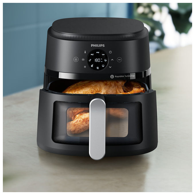 Philips NA231-00 Friggitrice ad aria 6.2 L 1700 W 13 Programmi RapidAir Display Touch colore Nero