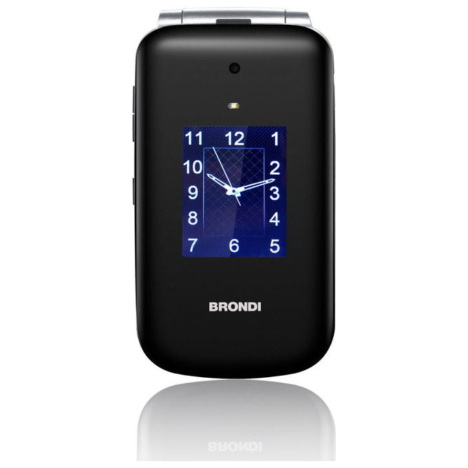 Brondi 10277090 Amico SuperVoice Telefono Cellulare Senior Dual SIM Tasto SOS Amplificazione Vocale Tasti Grandi colore Nero
