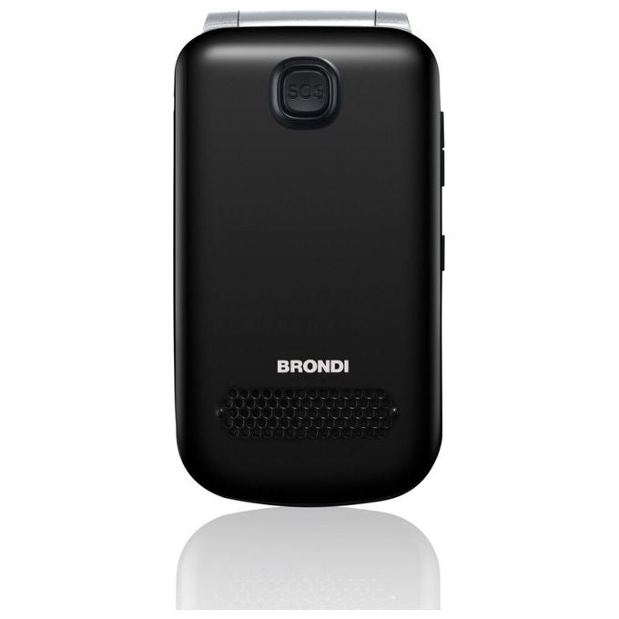 Brondi 10277090 Amico SuperVoice Telefono Cellulare Senior Dual SIM Tasto SOS Amplificazione Vocale Tasti Grandi colore Nero