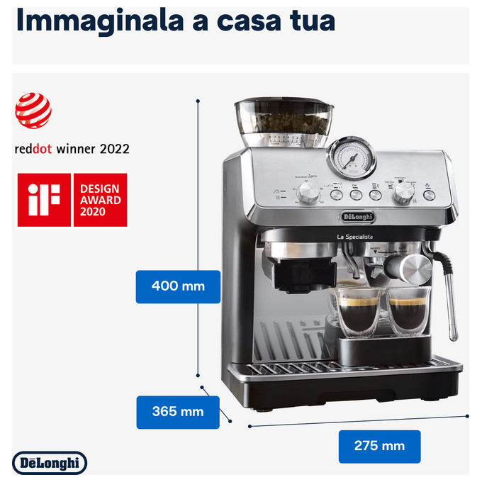 De longhi la specialista arte macchina espresso automatica manuale ec9155m 15 bar
