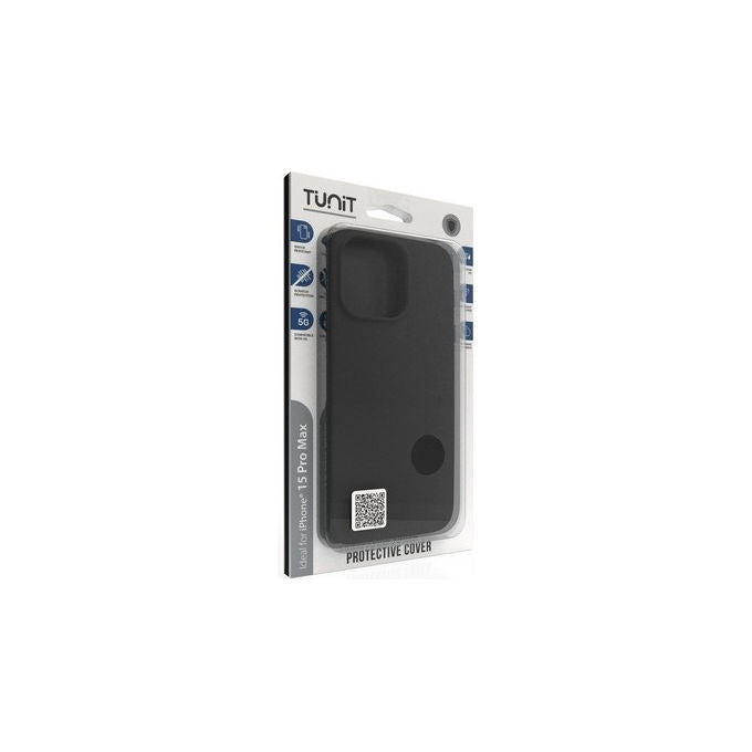 Tunit cover silicone nero per iphone 15 pro max compatibile magsafe 17 cm