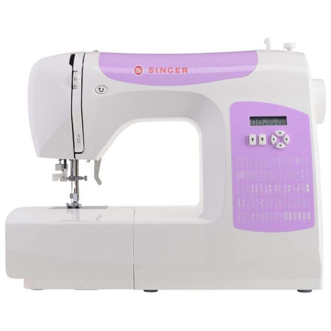 Singer macchina da cucire automatica c5205 violetto con display lcd e luce led