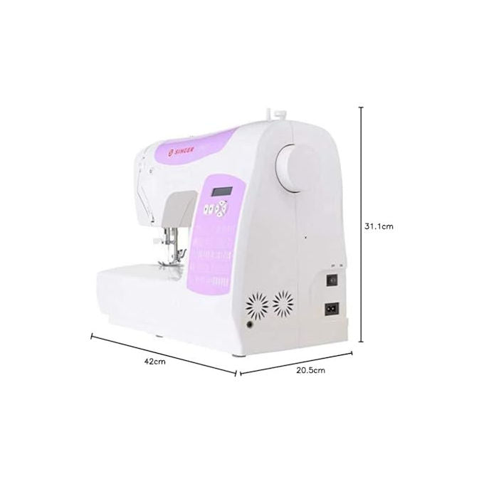 Singer macchina da cucire automatica c5205 violetto con display lcd e luce led