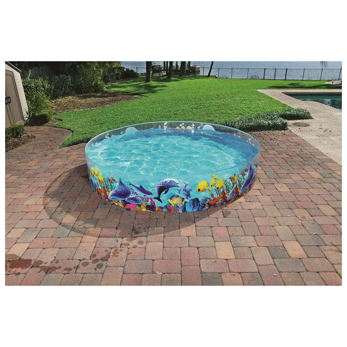Bestway piscina gonfiabile rotonda per bambini 1612 l multicolore 3 anni 55031