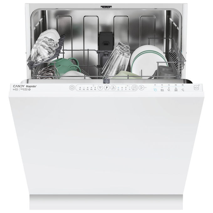 Candy CIP 3E7L0W Rapido' Lavastoviglie Incasso 13 coperti Classe E 47 dB Inverter Wi-Fi (82x60x56 cm) colore Bianco