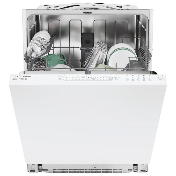 Candy CIP 3E7L0W Rapido' Lavastoviglie Incasso 13 coperti Classe E 47 dB Inverter Wi-Fi (82x60x56 cm) colore Bianco