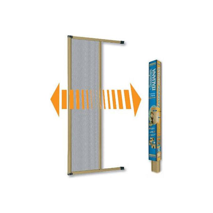 Zanzariera avvolgibile per porta finestra 160x250 cm alluminio bronzo senza viti bazar
