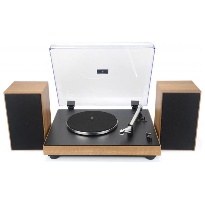 Majestic 110554 WD TT 54 Giradischi Vintage 33 45 Giri Bluetooth 5.4 USB 30W Altoparlanti Esterni RCA colore Nero Legno