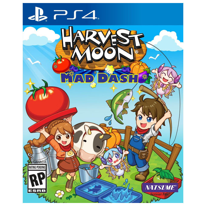Harvest moon mad dash videogioco rpg azione simulazione per playstation 4 pegi 3