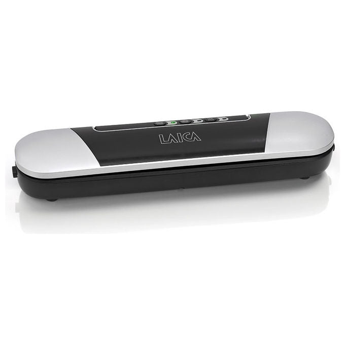 Laica macchina per sottovuoto vt3205 solo sigillatura 600 mbar nero e argento