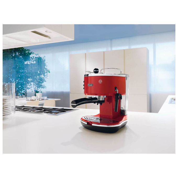 DeLonghi macchina espresso manuale icona classic eco311r rossa 15 bar 14 l 1100w