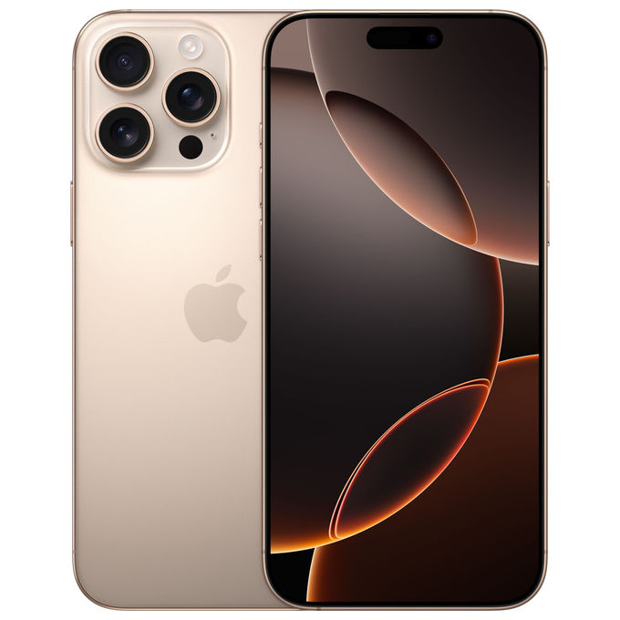 Apple MYWX3QN-A iPhone 16 Pro Max 256GB 5G 6.9'' OLED 120Hz A18 Pro Tripla fotocamera 48MP colore Tortora
