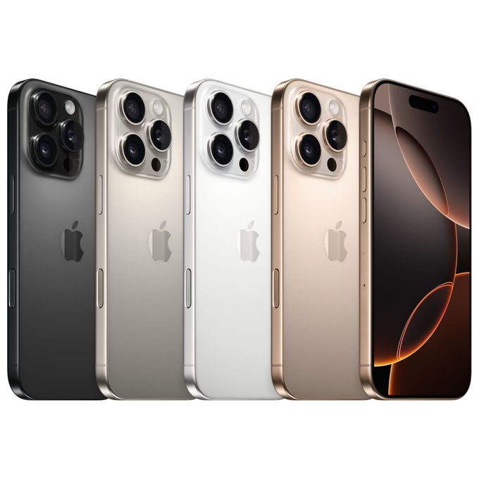Apple MYWX3QN-A iPhone 16 Pro Max 256GB 5G 6.9'' OLED 120Hz A18 Pro Tripla fotocamera 48MP colore Tortora