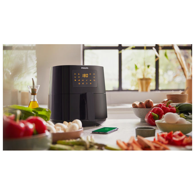 Philips HD9255-60 Serie 5000 Friggitrice ad aria 4,1 L 1400 W 13 programmi Display Touch Wi-Fi colore Grigio