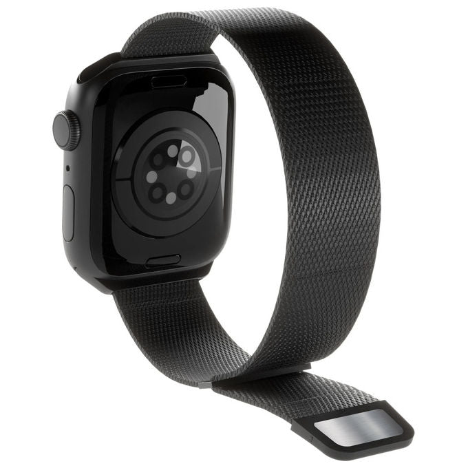 Puro cinturino maglia milanese per Apple Watch 38 40 41mm nero acciaio