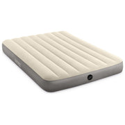 Intex materasso gonfiabile doppio 191x137x25cm fiber tech interno esterno crema 64102