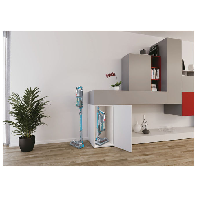 Hoover scopa elettrica senza fili h free 500 hydro plus 2in1 aspira lava 45min grigio