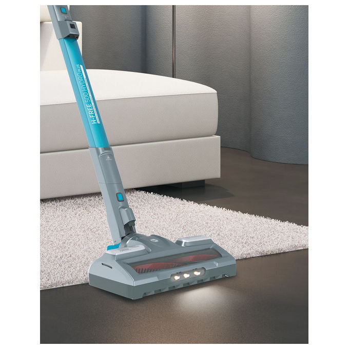 Hoover scopa elettrica senza fili h free 500 hydro plus 2in1 aspira lava 45min grigio