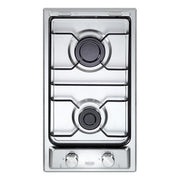 De longhi piano cottura a gas 2 fornelli 30 cm da incasso acciaio inox domino